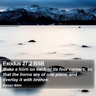 Exodus 27:2 BSB Bible Verse Image