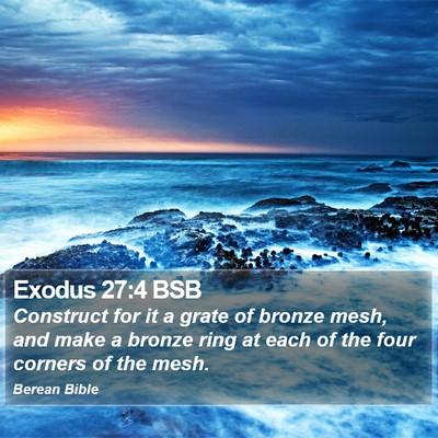 Exodus 27:4 BSB Bible Verse Image