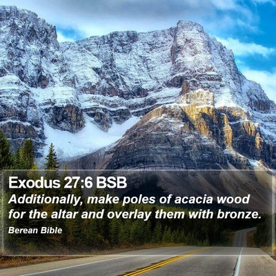 Exodus 27:6 BSB Bible Verse Image