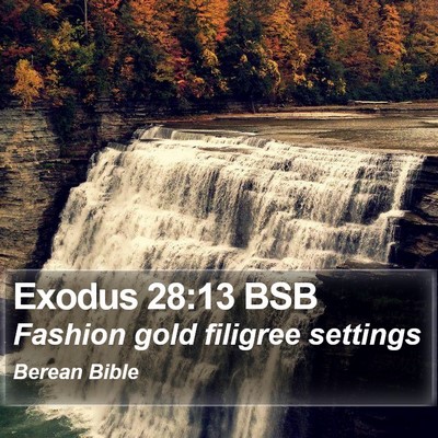 Exodus 28:13 BSB Bible Verse Image