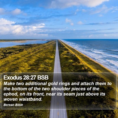 Exodus 28:27 BSB Bible Verse Image