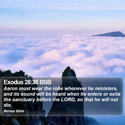 Exodus 28:35 BSB Bible Verse Image