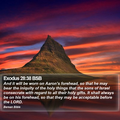 Exodus 28:38 BSB Bible Verse Image