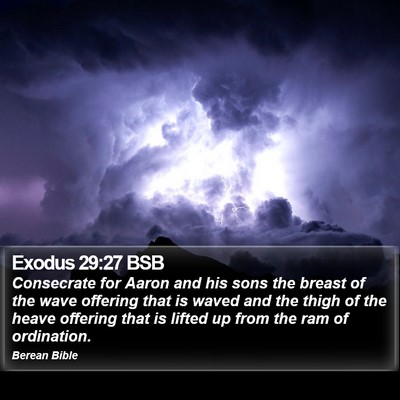 Exodus 29:27 BSB Bible Verse Image