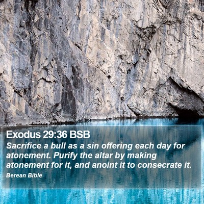 Exodus 29:36 BSB Bible Verse Image