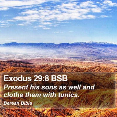 Exodus 29:8 BSB Bible Verse Image