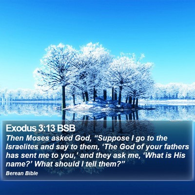 Exodus 3:13 BSB Bible Verse Image