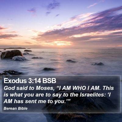 Exodus 3:14 BSB Bible Verse Image