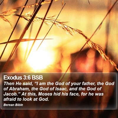 Exodus 3:6 BSB Bible Verse Image