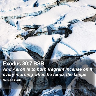 Exodus 30:7 BSB Bible Verse Image