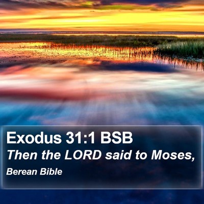 Exodus 31:1 BSB Bible Verse Image