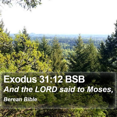 Exodus 31:12 BSB Bible Verse Image