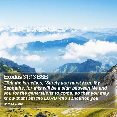 Exodus 31:13 BSB Bible Verse Image
