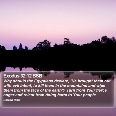 Exodus 32:12 BSB Bible Verse Image