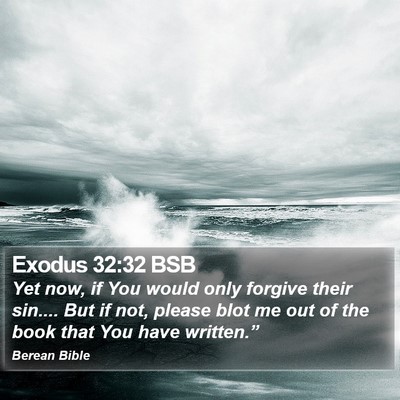 Exodus 32:32 BSB Bible Verse Image