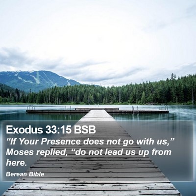 Exodus 33:15 BSB Bible Verse Image