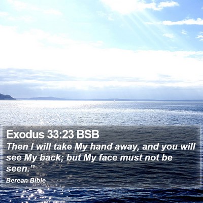Exodus 33:23 BSB Bible Verse Image