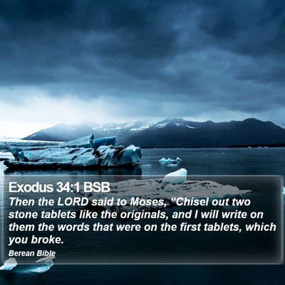 Exodus 34:1 BSB Bible Verse Image