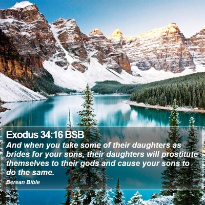 Exodus 34:16 BSB Bible Verse Image