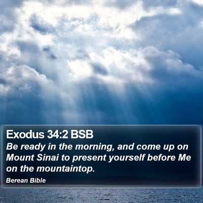 Exodus 34:2 BSB Bible Verse Image