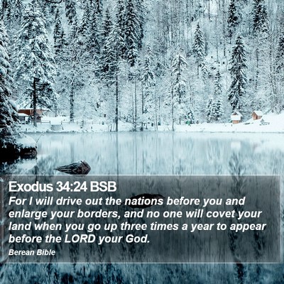 Exodus 34:24 BSB Bible Verse Image
