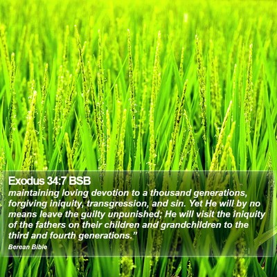 Exodus 34:7 BSB Bible Verse Image