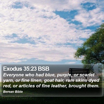 Exodus 35:23 BSB Bible Verse Image