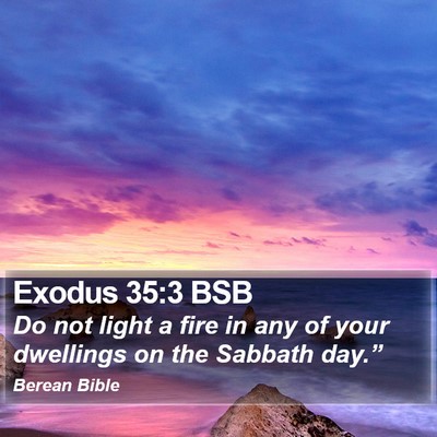Exodus 35:3 BSB Bible Verse Image