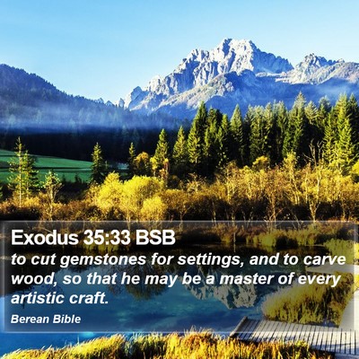 Exodus 35:33 BSB Bible Verse Image