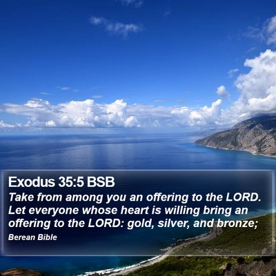 Exodus 35:5 BSB Bible Verse Image