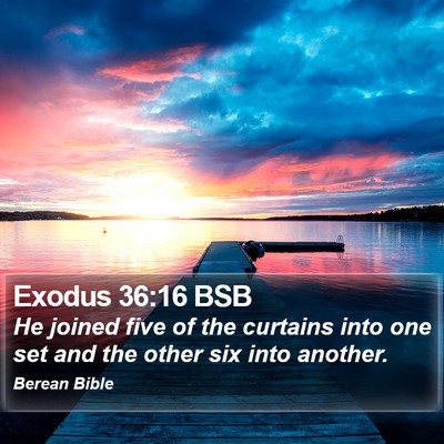 Exodus 36:16 BSB Bible Verse Image