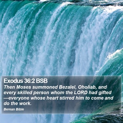 Exodus 36:2 BSB Bible Verse Image