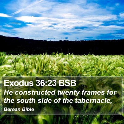 Exodus 36:23 BSB Bible Verse Image