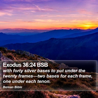 Exodus 36:24 BSB Bible Verse Image
