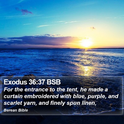 Exodus 36:37 BSB Bible Verse Image