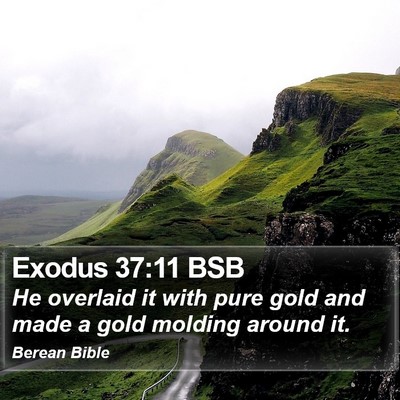 Exodus 37:11 BSB Bible Verse Image