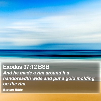 Exodus 37:12 BSB Bible Verse Image