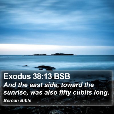 Exodus 38:13 BSB Bible Verse Image