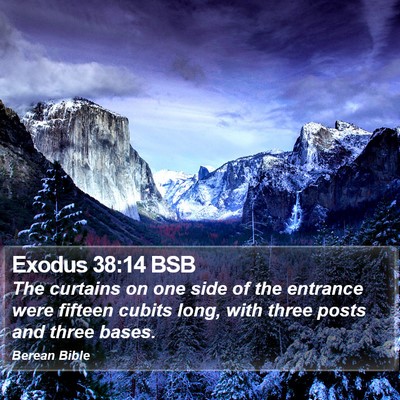 Exodus 38:14 BSB Bible Verse Image
