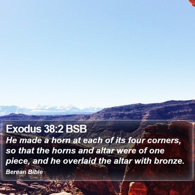 Exodus 38:2 BSB Bible Verse Image