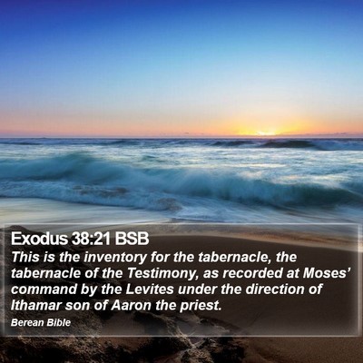 Exodus 38:21 BSB Bible Verse Image