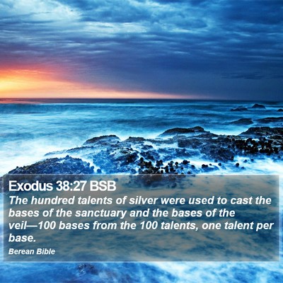 Exodus 38:27 BSB Bible Verse Image