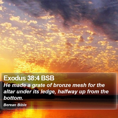 Exodus 38:4 BSB Bible Verse Image