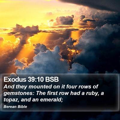 Exodus 39:10 BSB Bible Verse Image