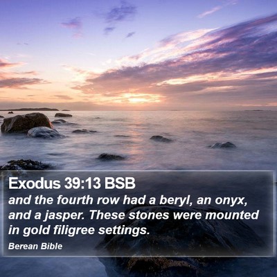 Exodus 39:13 BSB Bible Verse Image