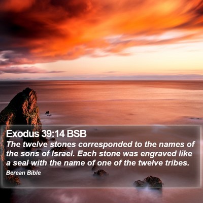 Exodus 39:14 BSB Bible Verse Image