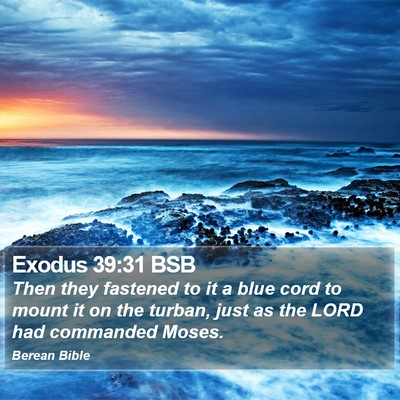 Exodus 39:31 BSB Bible Verse Image