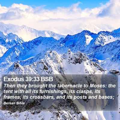 Exodus 39:33 BSB Bible Verse Image