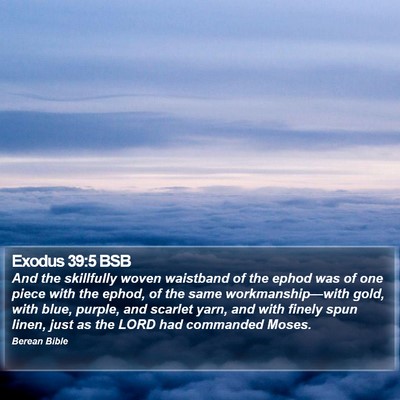 Exodus 39:5 BSB Bible Verse Image