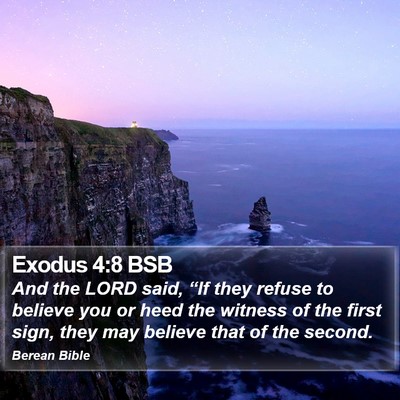 Exodus 4:8 BSB Bible Verse Image